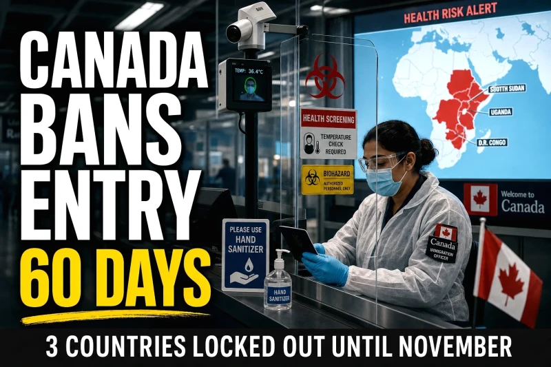 Canada Extends 60-Day Entry Restrictions for DRC, Uganda, and South Sudan Nationals Due to Ebola Outbreak